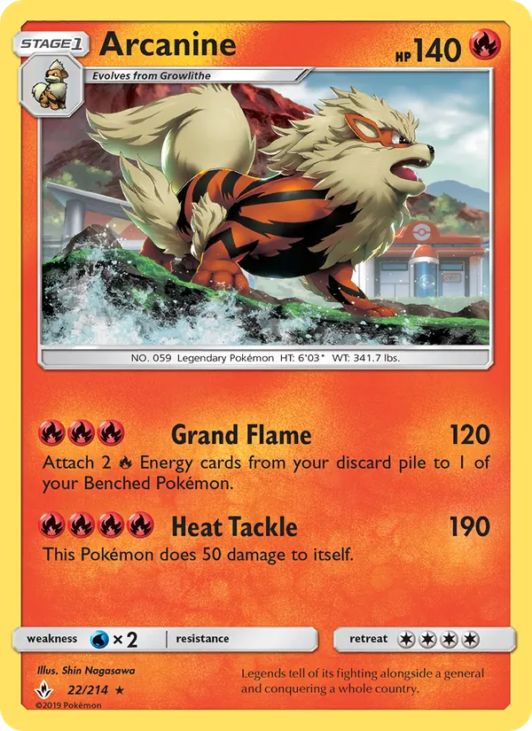 Arcanine (Unbroken Bonds #22/214)