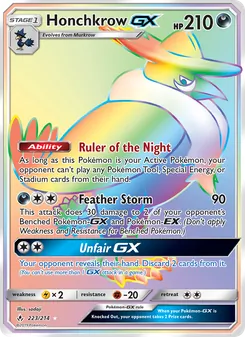 Honchkrow GX (Unbroken Bonds #223/214)