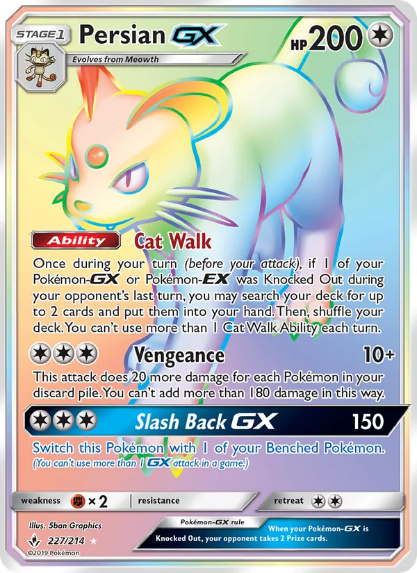 Persian GX (Unbroken Bonds #227/214)