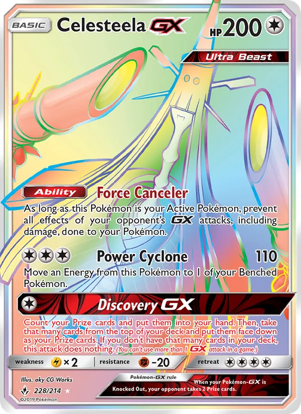 Celesteela GX (Unbroken Bonds #228/214)