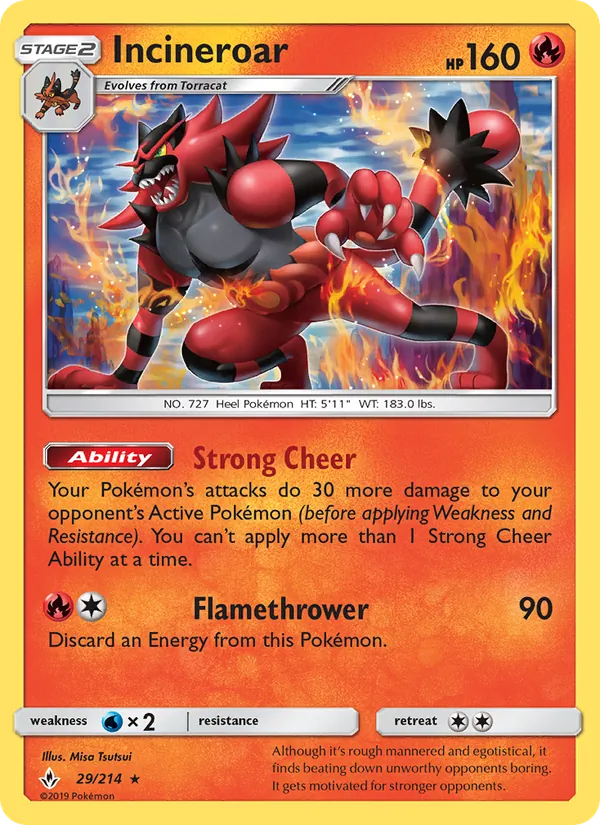 Incineroar (Unbroken Bonds #29/214)