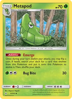 Metapod (Unbroken Bonds #3/214)