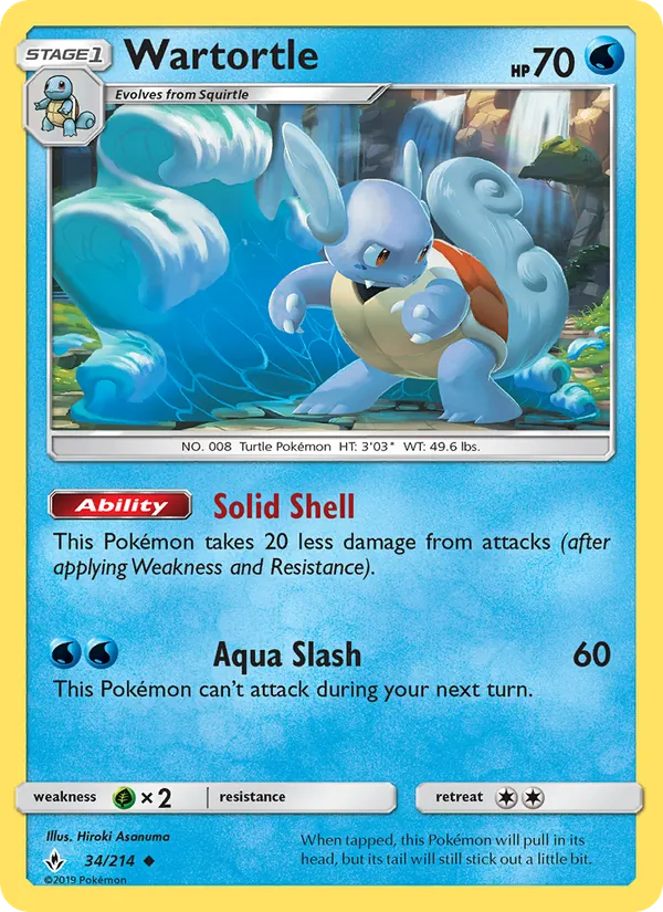 Wartortle (Unbroken Bonds #34/214)