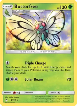 Butterfree (Unbroken Bonds #4/214)