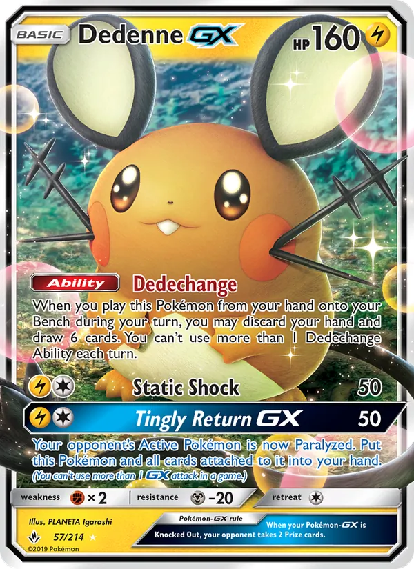 Dedenne GX (Unbroken Bonds #57/214)