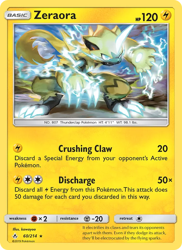 Zeraora (Unbroken Bonds #60/214)