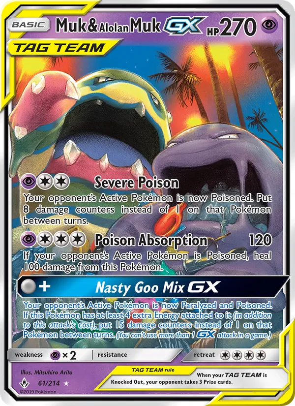Muk & Alolan Muk GX (Unbroken Bonds #61/214)