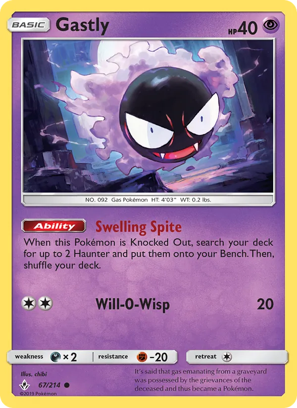 Gastly (Unbroken Bonds #67/214)
