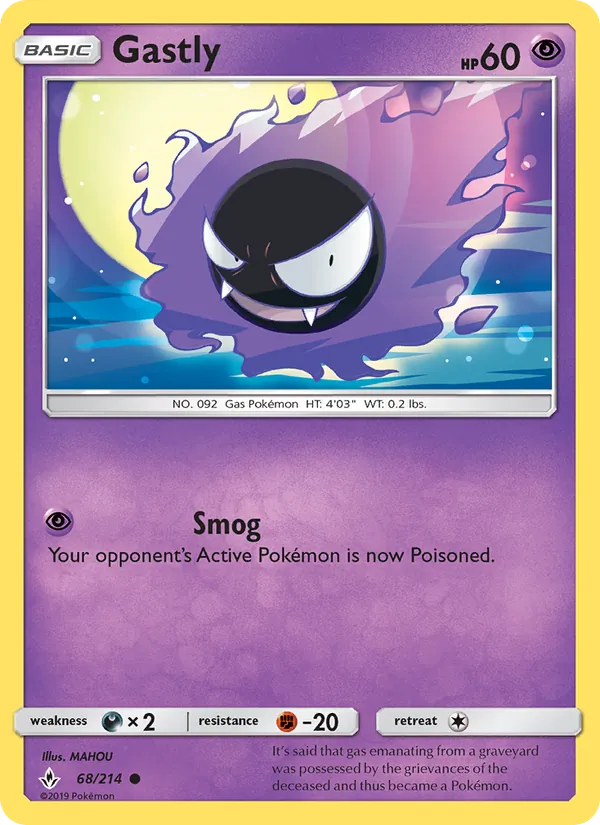 Gastly (Unbroken Bonds #68/214)
