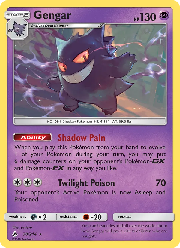 Gengar (Unbroken Bonds #70/214)