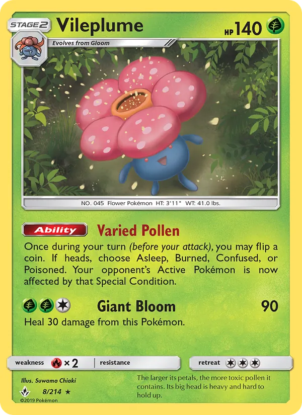 Vileplume (Unbroken Bonds #8/214)