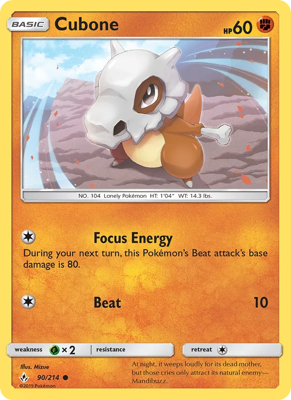 Cubone (Unbroken Bonds #90/214)