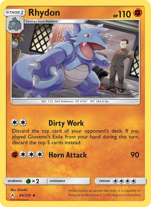 Rhydon (Unbroken Bonds #94/214)