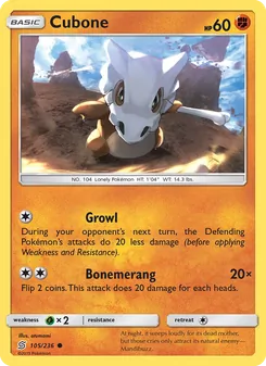 Cubone (Unified Minds #105/236)
