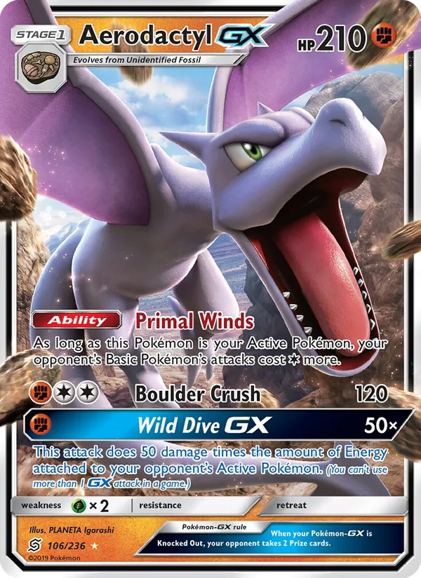 Aerodactyl GX (Unified Minds #106/236)
