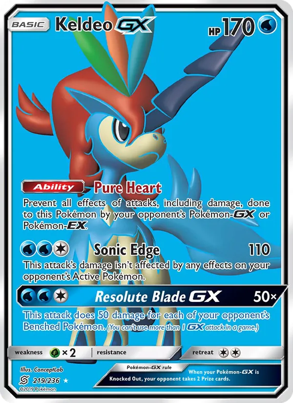 Keldeo GX (Unified Minds #219/236)