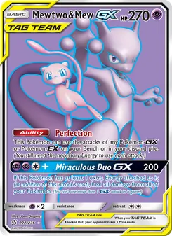 Mewtwo & Mew GX (Unified Minds #222/236)