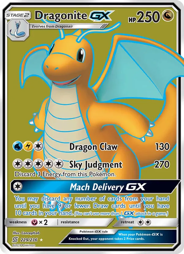 Dragonite GX (Unified Minds #229/236)
