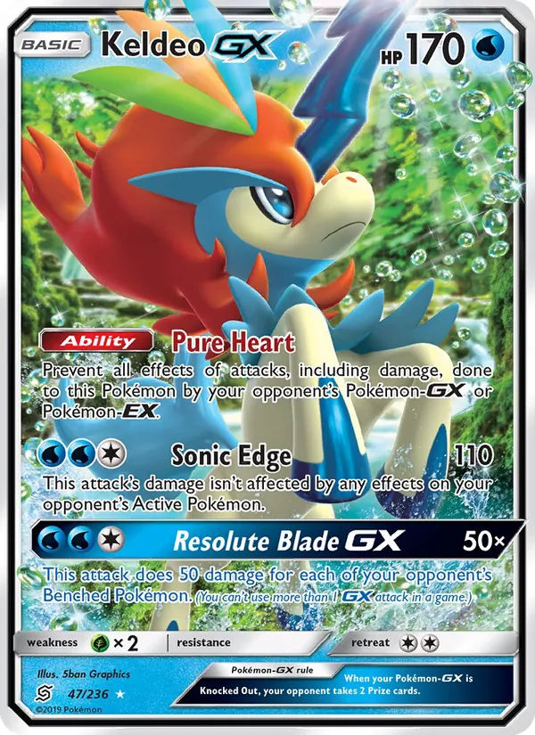Keldeo GX (Unified Minds #47/236)