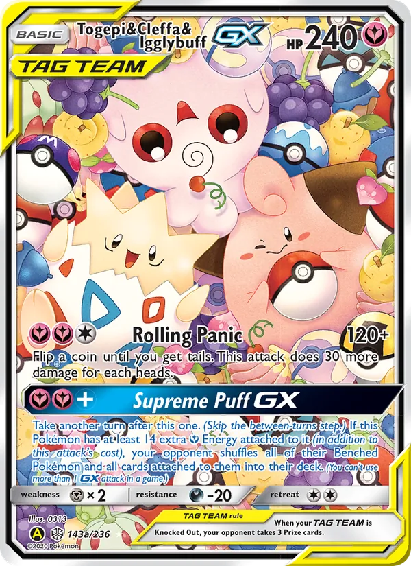 Togepi & Cleffa & Igglybuff GX (Cosmic Eclipse #143/236)