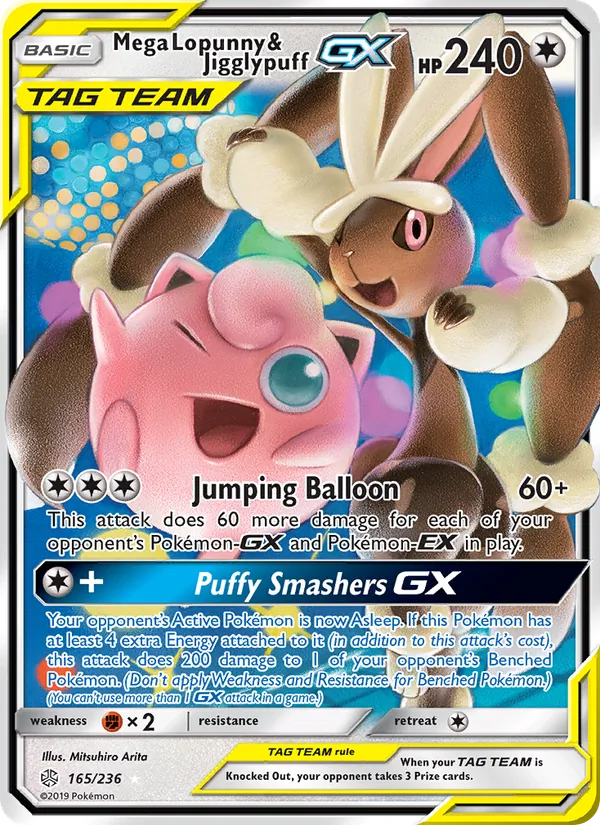 Mega Lopunny & Jigglypuff GX (Cosmic Eclipse #165/236)