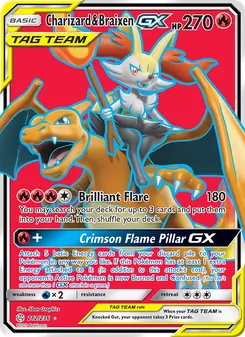 Charizard & Braixen GX (Cosmic Eclipse #212/236)