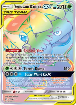 Venusaur & Snivy GX (Cosmic Eclipse #249/236)