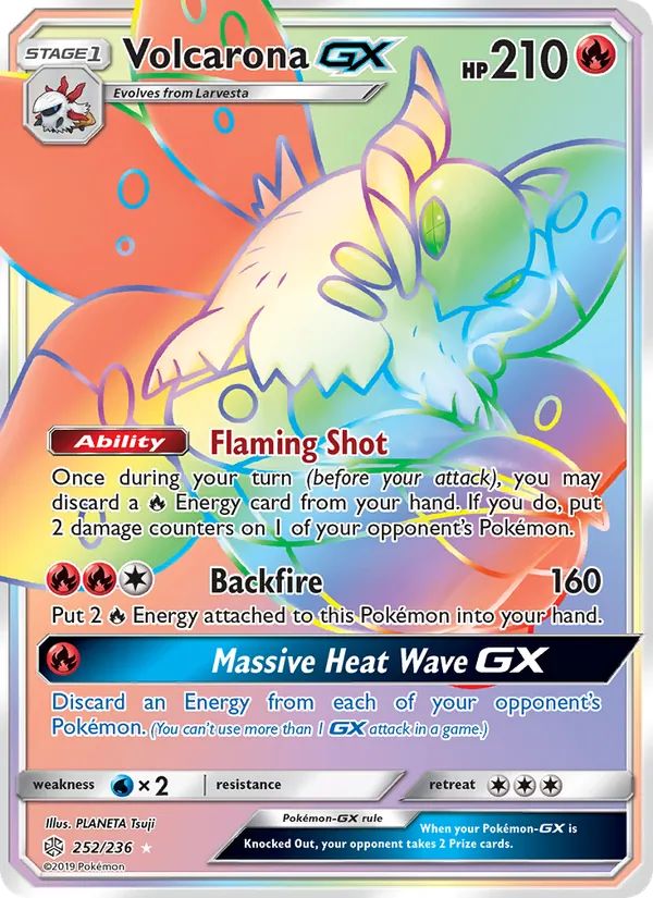 Volcarona GX (Cosmic Eclipse #252/236)