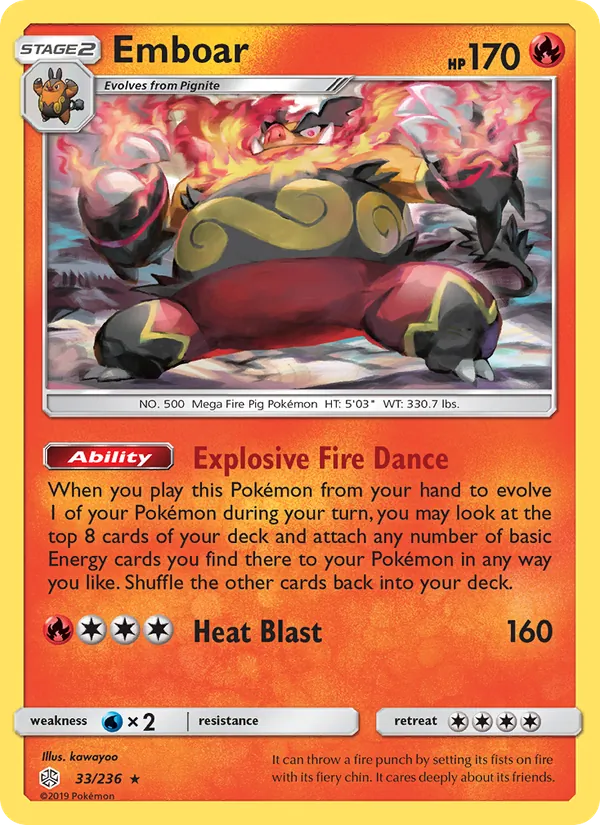 Emboar (Cosmic Eclipse #33/236)