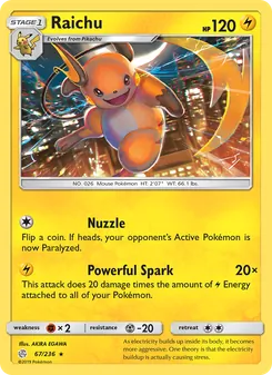 Raichu (Cosmic Eclipse #67/236)