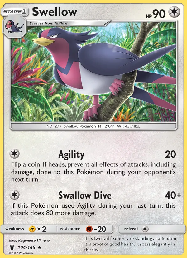 Swellow (Guardians Rising #104/145)