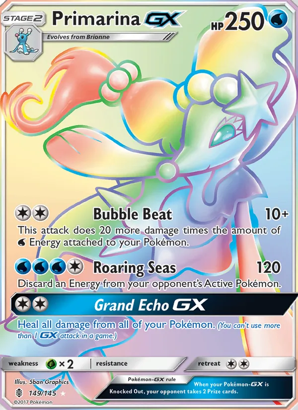 Primarina GX (Guardians Rising #149/145)