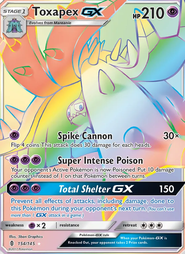 Toxapex GX (Guardians Rising #154/145)