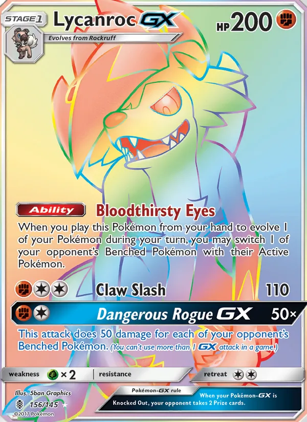 Lycanroc GX (Guardians Rising #156/145)