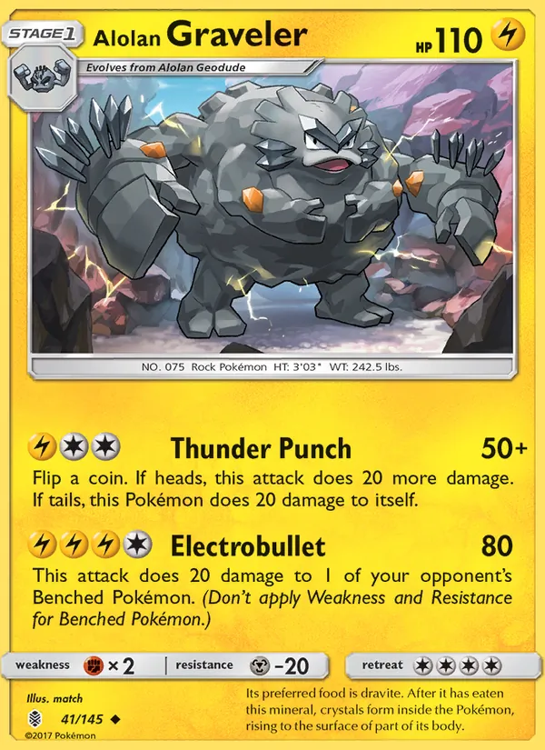 Alolan Graveler (Guardians Rising #41/145)