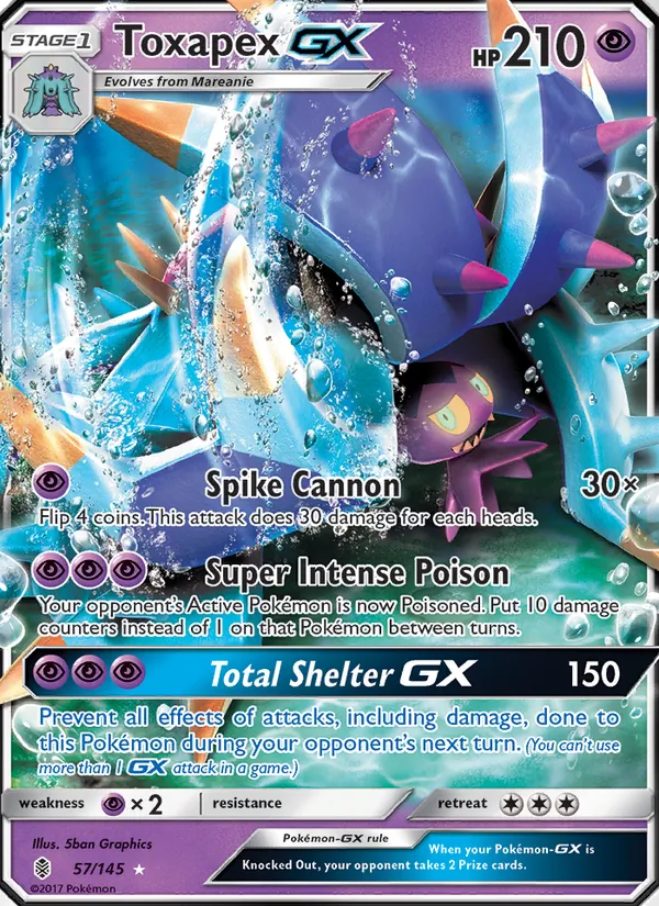 Toxapex GX (Guardians Rising #57/145)