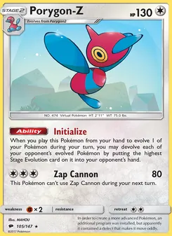 Porygon-Z (Burning Shadows #105/147)