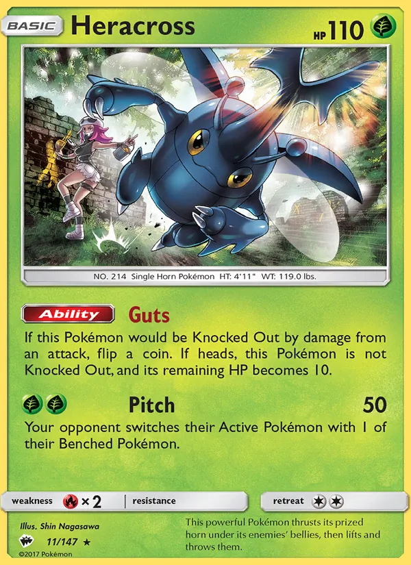 Heracross (Burning Shadows #11/147)