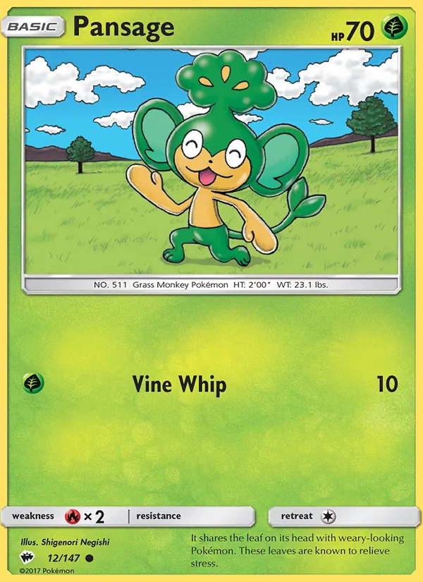Pansage (Burning Shadows #12/147)