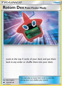 Rotom Dex—Poké Finder Mode (Burning Shadows #122/147)