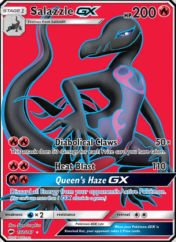 Salazzle GX (Burning Shadows #132/147)