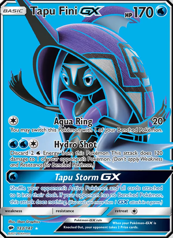 Tapu Fini GX (Burning Shadows #133/147)