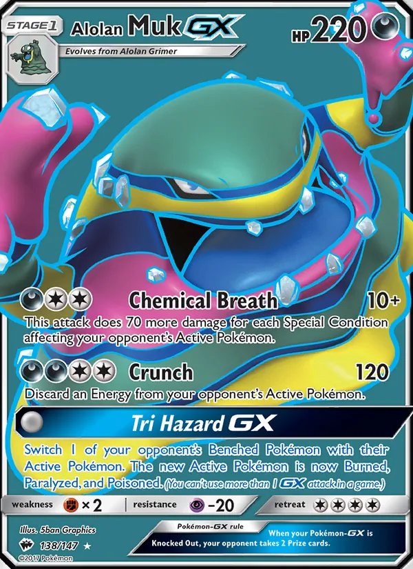 Alolan Muk GX (Burning Shadows #138/147)