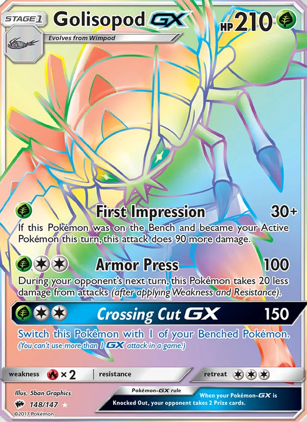 Golisopod GX (Burning Shadows #148/147)