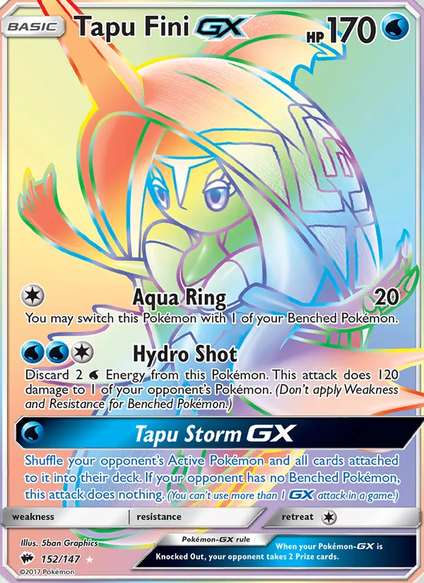 Tapu Fini GX (Burning Shadows #152/147)
