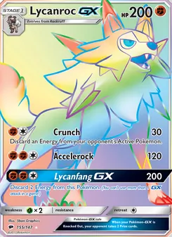 Lycanroc GX (Burning Shadows #155/147)