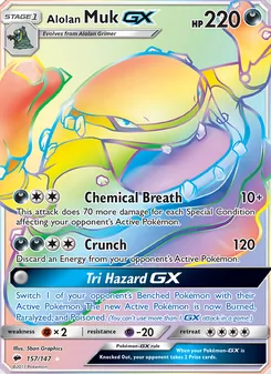Alolan Muk GX (Burning Shadows #157/147)