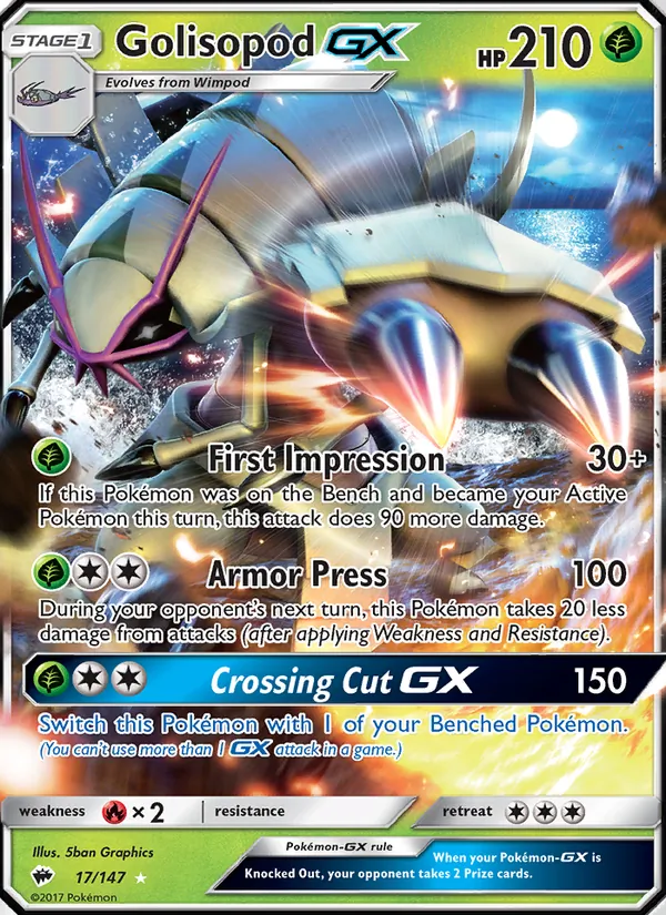 Golisopod GX (Burning Shadows #17/147)