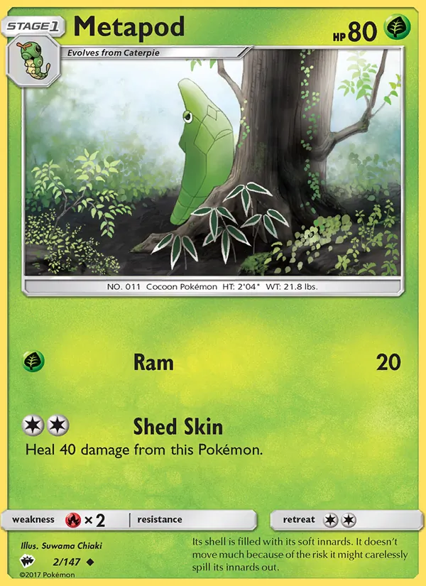 Metapod (Burning Shadows #2/147)