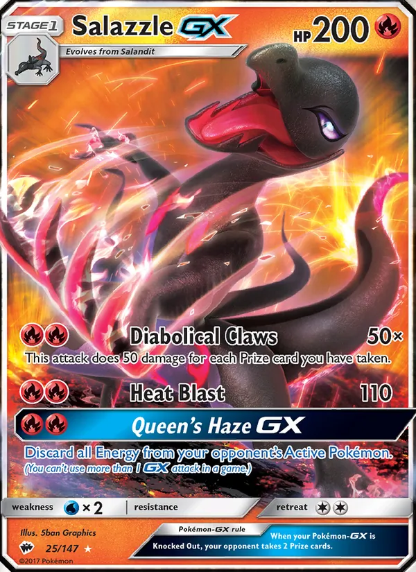 Salazzle GX (Burning Shadows #25/147)